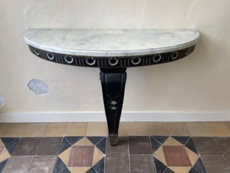 Side Table Consoletafel met Faux Marbre