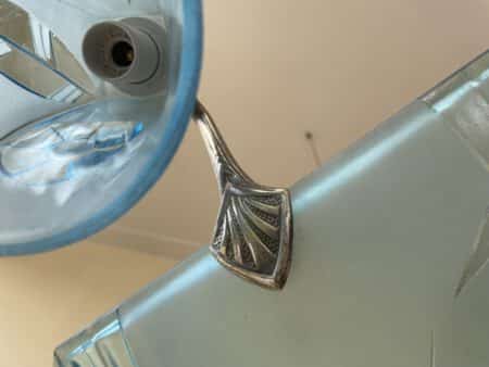 Plafondlamp Hanglamp Art Deco Degué 4 arms Blauw - Afbeelding 8