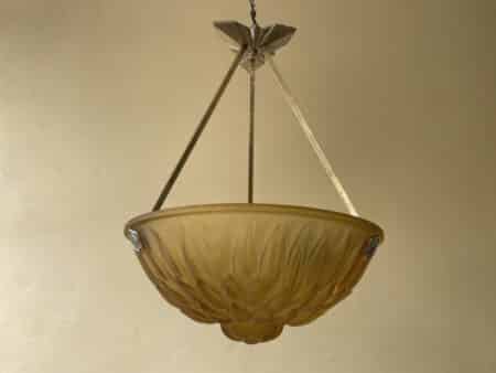 Lamp Hanglamp Schaallamp Art Deco 1930 model Artisjok - Afbeelding 4