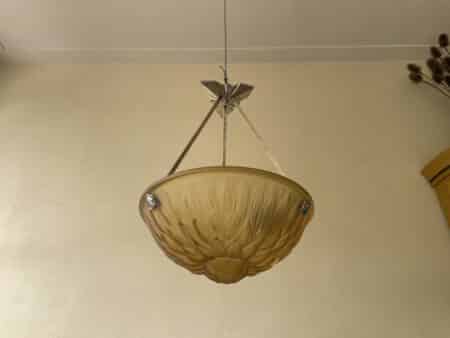Lamp Hanglamp Schaallamp Art Deco 1930 model Artisjok - Afbeelding 12