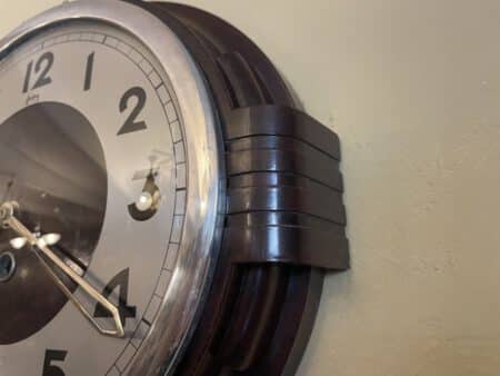 Wandklok Keukenklok Klok Art Deco 1930 Bakeliet - Afbeelding 2