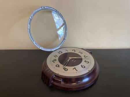 Wandklok Keukenklok Klok Art Deco 1930 Bakeliet - Afbeelding 6