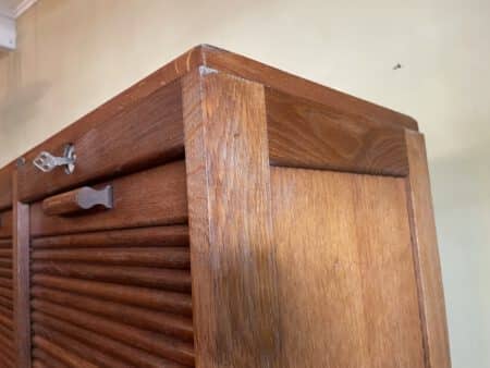 Rolluikkast Archiefkast Muziekkast 180 cm. Gradiam - Afbeelding 14