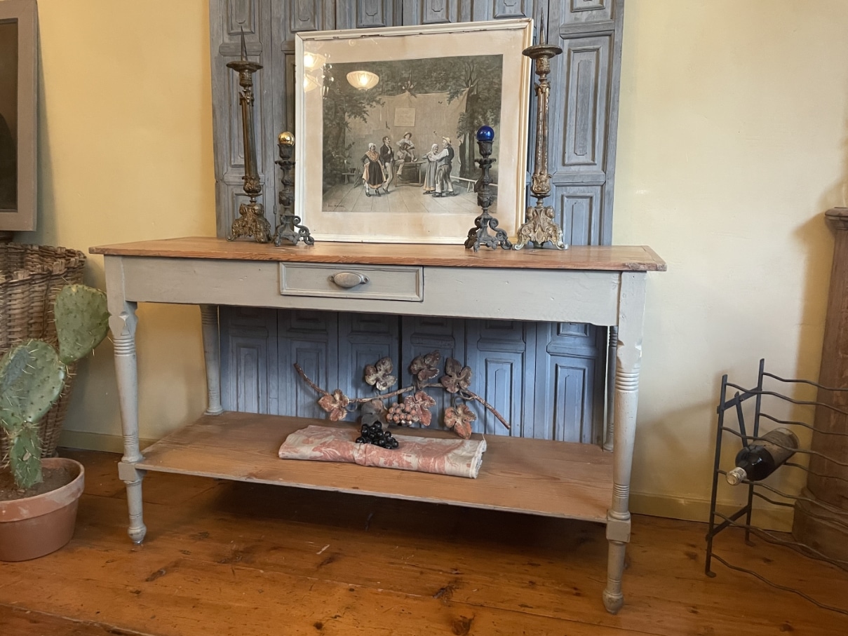 Side Table Wandtafel dubbel Plateau Art Deco - Afbeelding 23