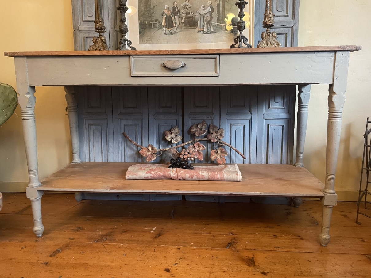 Side Table Wandtafel dubbel Plateau Art Deco - Afbeelding 7