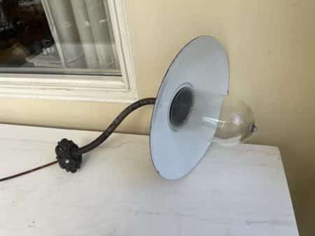 Buitenlamp Stallamp Muurlamp Emaille jaren 30 - Afbeelding 2