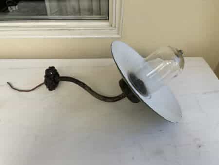 Buitenlamp Stallamp Muurlamp Emaille jaren 30 - Afbeelding 5