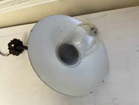 Buitenlamp Stallamp Muurlamp Emaille jaren 30 - Afbeelding 6
