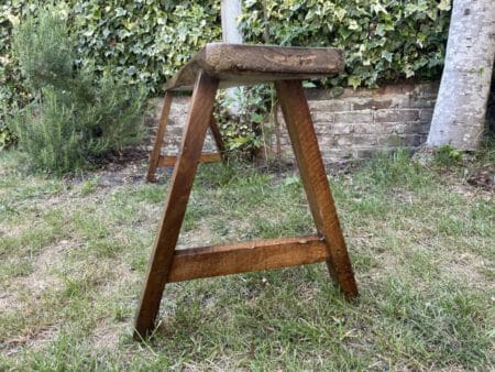 Lange Bank Kerkbank Notenhout Frans 153 cm. 2x - Afbeelding 9