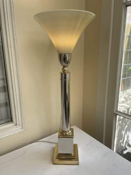 Uplight Tafellamp Maison Jansen 1970 - Afbeelding 6