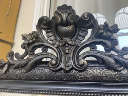 Spiegel met Kuif Louis Philippe 108 cm. - Afbeelding 2