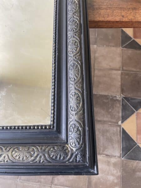 Spiegel met Kuif Louis Philippe 108 cm. - Afbeelding 11