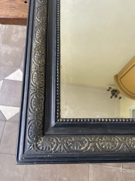 Spiegel met Kuif Louis Philippe 108 cm. - Afbeelding 13