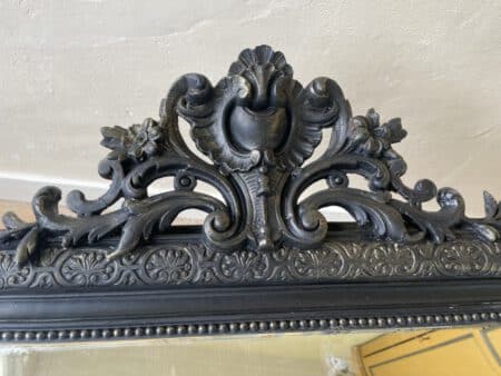 Spiegel met Kuif Louis Philippe 108 cm. - Afbeelding 5