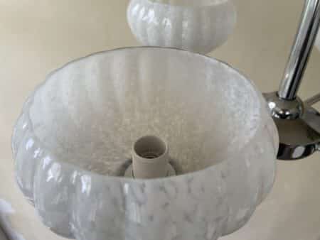 Plafondlamp Hanglamp Lamp 4 arms Clichyglas - Afbeelding 10