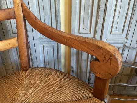 Boeren Biedermeier Stoel met Armleuningen - Afbeelding 9