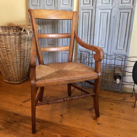 Boeren Biedermeier Stoel met Armleuningen