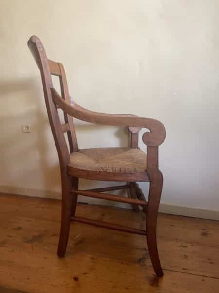 Boeren Biedermeier Stoel met Armleuningen - Afbeelding 4