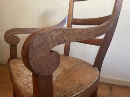Boeren Biedermeier Stoel met Armleuningen - Afbeelding 9