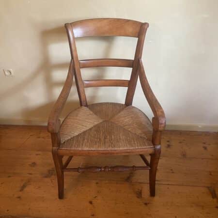 Boeren Biedermeier Stoel met Armleuningen