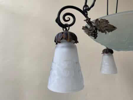 Plafondlamp Hanglamp Muller Freres Luneville - Afbeelding 15