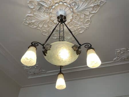 Plafondlamp Hanglamp Muller Freres Luneville - Afbeelding 17