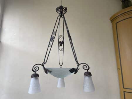 Plafondlamp Hanglamp Muller Freres Luneville - Afbeelding 18