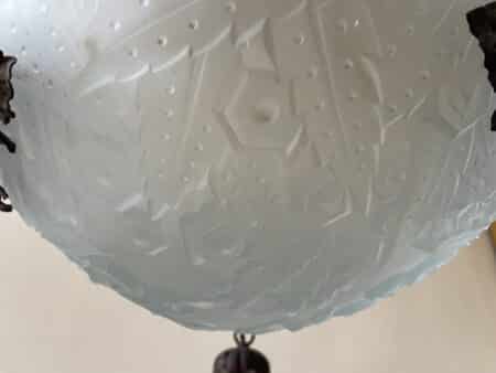 Plafondlamp Hanglamp Muller Freres Luneville - Afbeelding 4