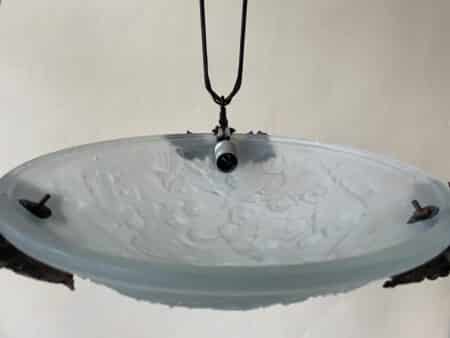Plafondlamp Hanglamp Muller Freres Luneville - Afbeelding 9
