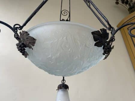 Plafondlamp Hanglamp Muller Freres Luneville - Afbeelding 10