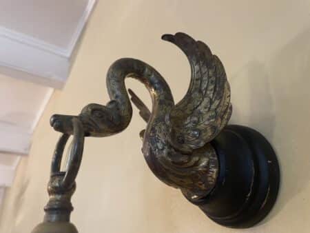 Douchelampje Wandlampje Messing Zwaan - Afbeelding 7