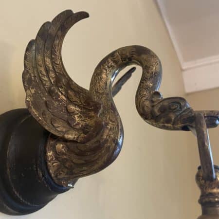 Douchelampje Wandlampje Messing Zwaan