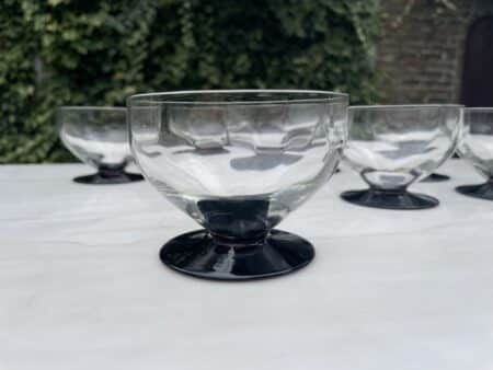 Champagne Coupes Glazen art deco 1920 - Afbeelding 3