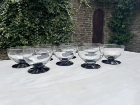Champagne Coupes Glazen art deco 1920 - Afbeelding 7