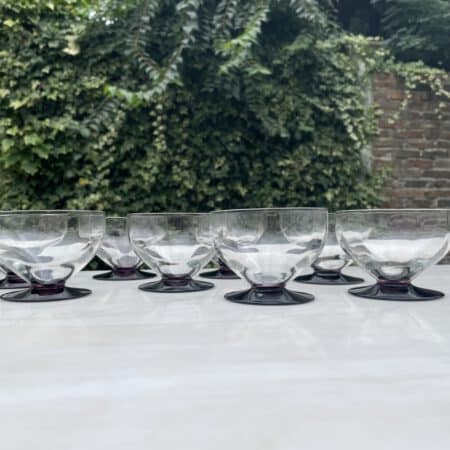 Champagne Coupes Glazen art deco 1920
