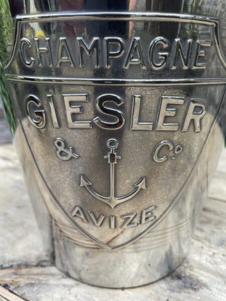 Champagnekoeler Wijnkoeler Giesler & Co Avize art deco - Afbeelding 5