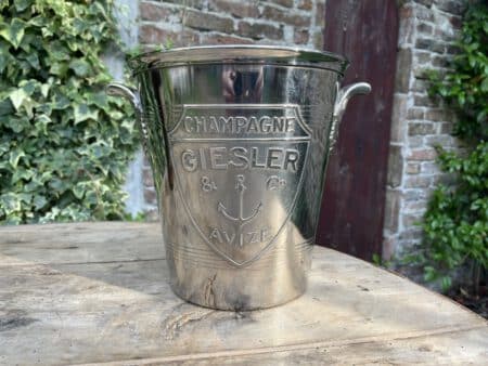 Champagnekoeler Wijnkoeler Giesler & Co Avize art deco