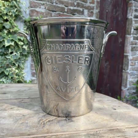 Champagnekoeler Wijnkoeler Giesler & Co Avize art deco