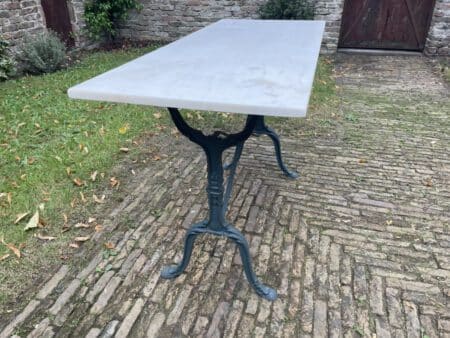 Tuintafel Bistrotafel met Marmer - Afbeelding 7