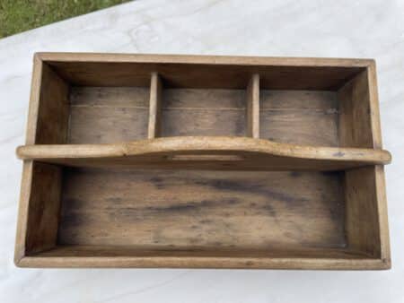Houten Bakje Kistje Werkkistje artdeco - Afbeelding 3
