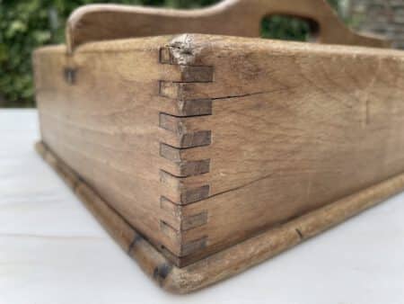 Houten Bakje Kistje Werkkistje artdeco - Afbeelding 7