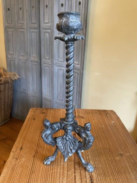 Kandelaar met Mytische figuren19e eeuws - Afbeelding 2