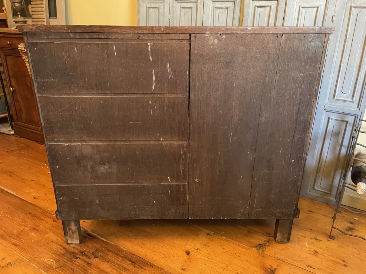 Hollandse Commode Kast 2 deuren 1 la Eiken - Afbeelding 11