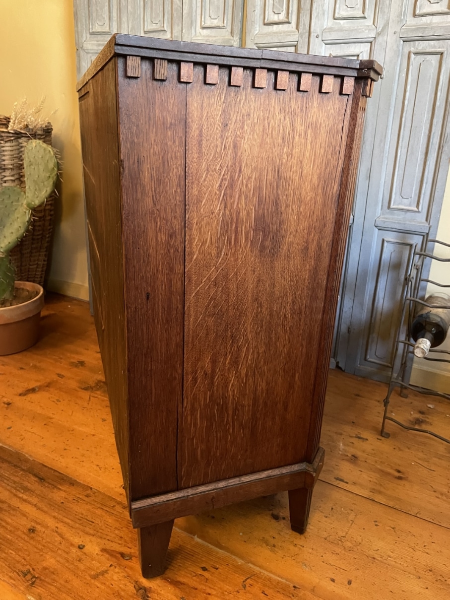 Hollandse Commode Kast 2 deuren 1 la Eiken - Afbeelding 12