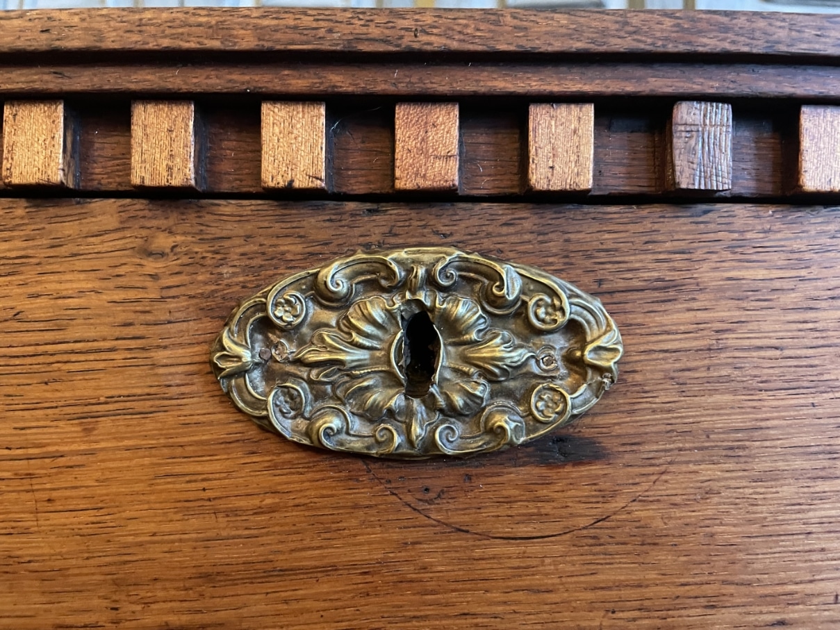 Hollandse Commode Kast 2 deuren 1 la Eiken - Afbeelding 3