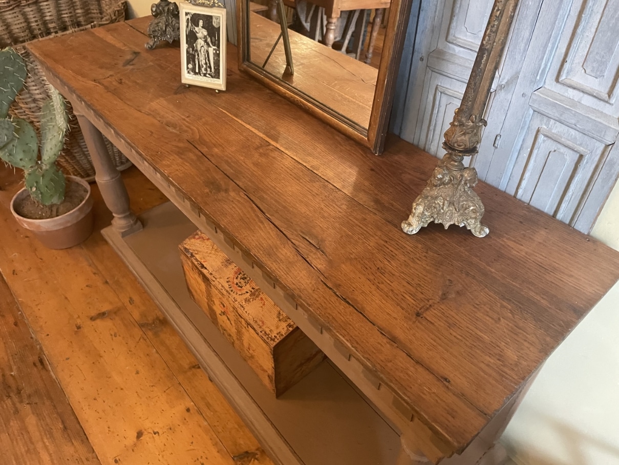 Side Table Wandtafel Muurtafel 19e eeuws - Afbeelding 2