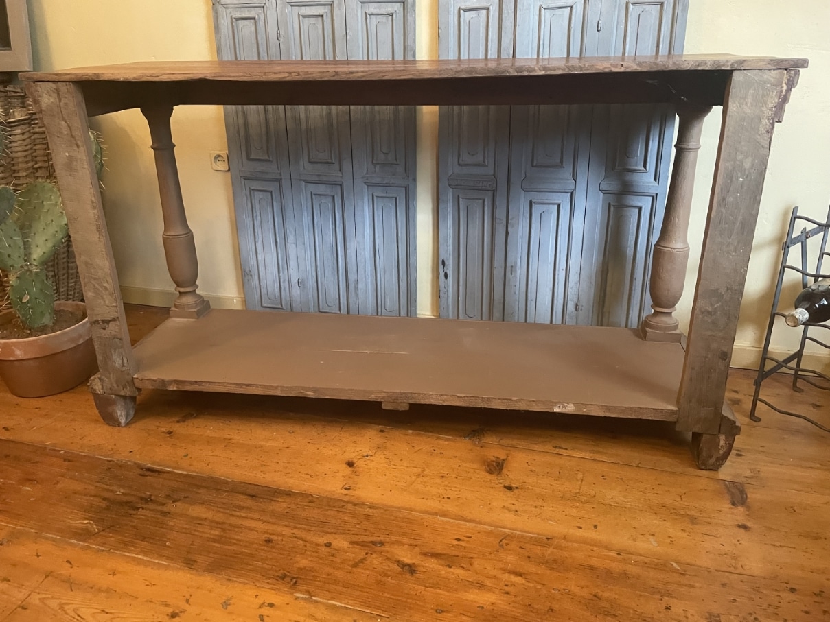 Side Table Wandtafel Muurtafel 19e eeuws - Afbeelding 17