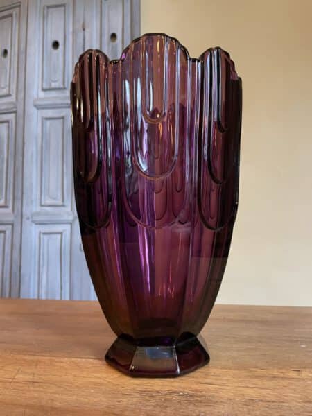 Vaas Paars Kleurig art deco 1930 - Afbeelding 4