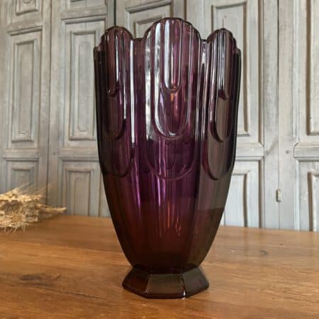 Vaas Paars Kleurig art deco 1930