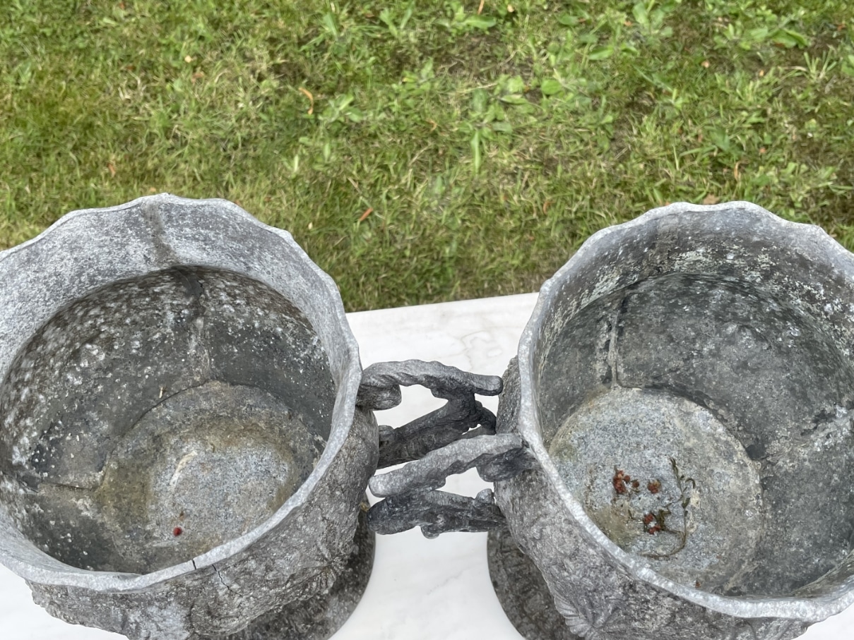 Tuinvazen 19e eeuws Aluminium - Afbeelding 11